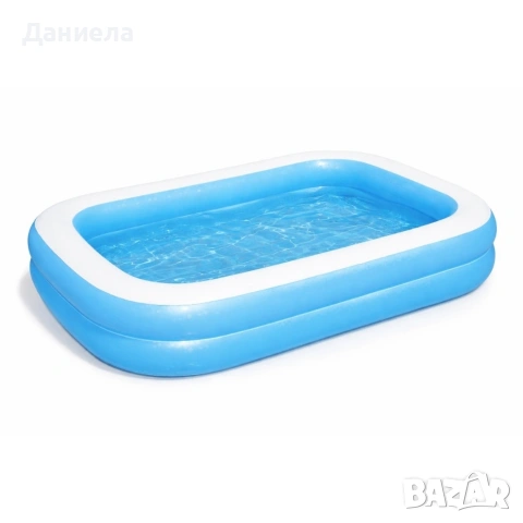 Надуваем семеен басейн 262 x 175 x 51 см – просторен правоъгълен басейн с капацитет 778 л, снимка 11 - Басейни и аксесоари - 54958294