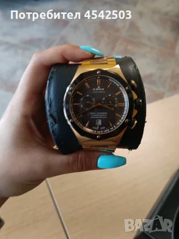 ⌚ EDOX Chronograph – Швейцарски часовник | С пълен комплект, снимка 4 - Мъжки - 55433272