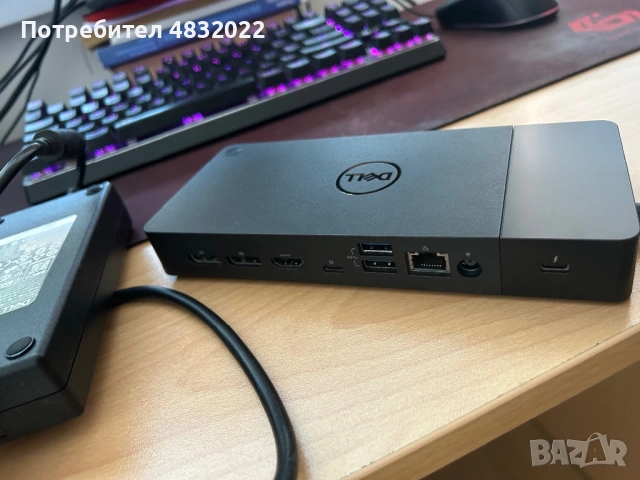 Dell WD19BS USB-C Docking Station + Original 180W Adapter, снимка 5 - Друга електроника - 54600146