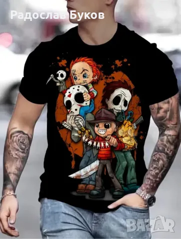 Тениска Horror Animation, снимка 2 - Тениски - 55540887