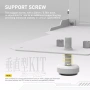 Брекет за вертикален монтаж на GPU EZDIY-FAB RGB PCIe 4.0 Riser Cable 90° White ARGB, снимка 6