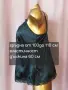 L/ XL Черна сатенена къса нощница , снимка 6