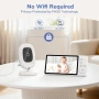 Чисто нов Видео бебефон 1080P Full HD jeeber VB619 – Голям 5" IPS дисплей, без Wi-Fi , снимка 7