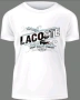 lacoste/лакоста мъжка, дамска и детска тениска, бяла памучна фланелка, щампа, снимка 1
