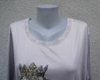 3XL Нова  блуза Little Rose с мопс , снимка 2