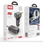 Автомобилно Зарядно с Удължител за Задни Седалки 5-в-1 PD 30W + QC 3.0 , снимка 1