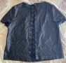 Черна кожена тениска H&M, размер 40 (M), снимка 3