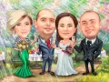 Дигитални Карикатури Портрет Ръчна Рисувана Карикатура Подарък Рожден ден Юбилей Двойка Картини , снимка 9