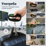 Точен електронен ръчен кантар везна с кука за багаж куфари тегло храна, снимка 3
