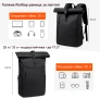 Водоустойчива Rolltop раница за лаптоп 16/17" – BJIAX, снимка 1