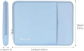 Нов Бежов Защитен калъф за лаптоп MacBook Pro Air 13 14 HP Acer Asus Lenovo с джоб, снимка 3