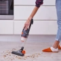 Прахосмукачка вертикална и ръчна 2в1 Rosberg, 600W, 0.8л., Циклон, Без торба, Черен/оранжев, снимка 2