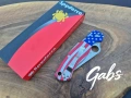 Сгъваем нож Spyderco C81ALL Paramilitary 2 ,с графика на американското знаме, снимка 6