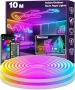 RGB неон лента 10м LETIANPAI App контрол IP65, снимка 1