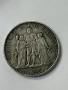 Сребърна монета Франция 10 франка, 1970, снимка 2