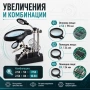 Настолна лупа помощна ръка с LED осветление лампа за запояване голямо увеличение часовникарска шиене, снимка 4