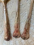 Красиви посребрени прибори за сервиране, 3 бр с маркировки, снимка 4