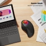 Нова Ергономична тракбол мишка Nulea M505B с RGB подсветка и Bluetooth  , снимка 3
