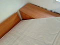 единично ъглово легло с матрак и повдигащ механизъм и ракла , снимка 1