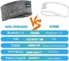 Нова Bluetooth Лента за Глава Слушалки за Сън Спорт HD Stereo 14 часа Батерия, снимка 3
