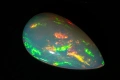Естествен етиопски опал 3.74ct капка кабошон, снимка 1