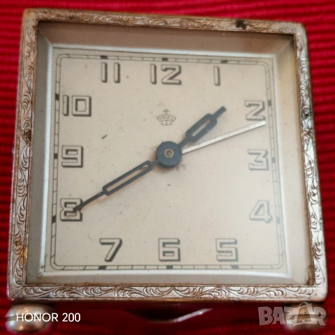 Стар настолен часовник Thiel, будилник, Германия. , снимка 6 - Антикварни и старинни предмети - 54044714