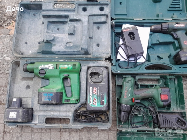 Акумулаторен Винтоверт Bosch Metabo Къртач Hitachi Работещи Батерия не държи заряд