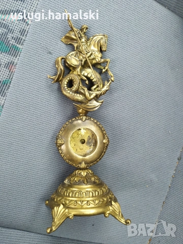 Авторска бронзова скулптура/часовник Влад Маслов