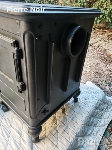 Чугунена печка на дърва 8kW, снимка 6 - Отоплителни печки - 54167314