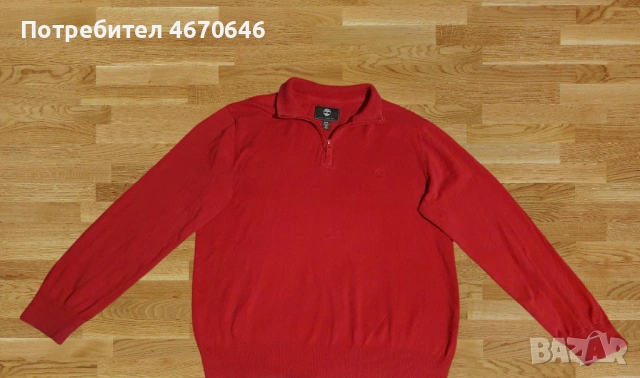 Ватиран суитчер adidas RED - пуловер Timberland, снимка 6 - Суичъри - 54766762