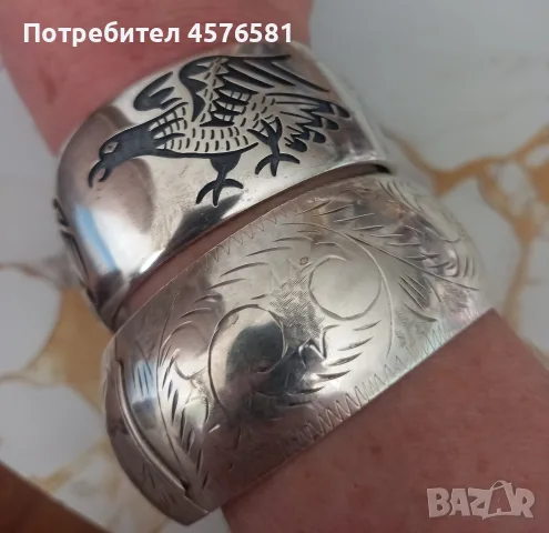 масивни гривни сребро 925 цена по договаряне, снимка 2 - Гривни - 55325855