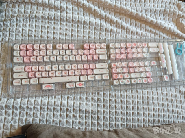 Sakura Japanese Keycaps Set за механична клавиатура – PBT / MX Compatible кейкап