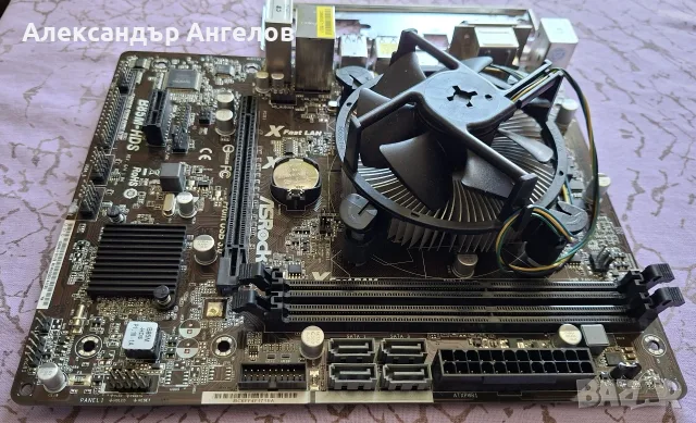 Дънна платка AsRock B85M-HDS с Intel Core I5 4460, снимка 3 - Дънни платки - 55420138