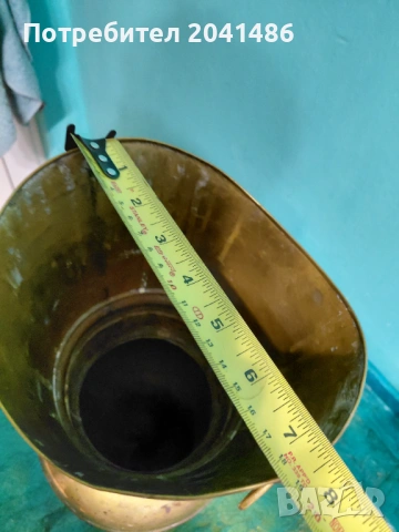 Бронзова ваза, снимка 4 - Антикварни и старинни предмети - 54370480
