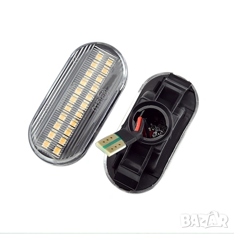 LED Динамични Странични Мигачи за Nissan Qashqai J10 / Note E11 / Tiida C11 / Navara D40, снимка 3 - Аксесоари и консумативи - 54987578