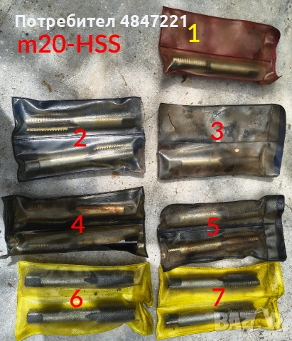Метчици M20-HSS
