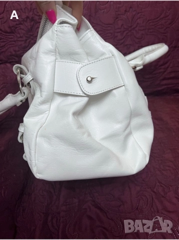 Дамска чанта естествена кожа Massimo Dutti, снимка 4 - Чанти - 30371107