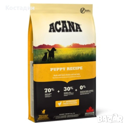 Пълноценна Храна за Подрастващи Кучета от Всички породи - 11.4кг - Puppy&Junior - Acana