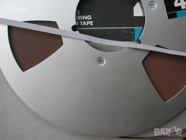 Магнетофонна ролка26,5см с опис 2писти, 38 оборота , снимка 2 - Аудиосистеми - 54178591