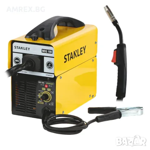 Инверторен телоподаващ апарат Stanley MIG 100 A за MIG заваряване без газ