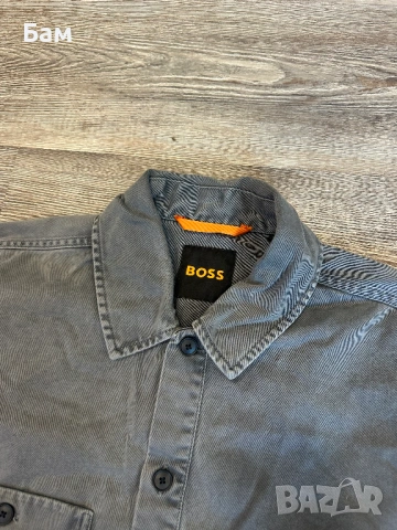 Мъжко!Boss Locky1 Overshirt размер М, снимка 3 - Ризи - 54873303
