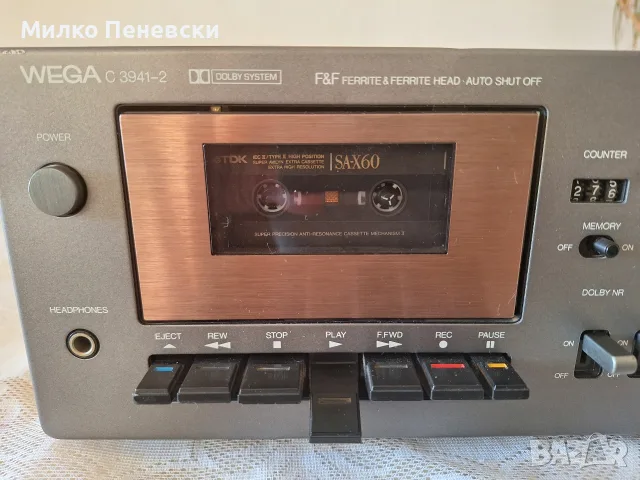 WEGA C 3941-2 VINTAGE STEREO CASSETTE DECK., снимка 2 - Декове - 55479683