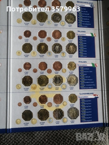 Първият Евромонети Албум 2002, снимка 6 - Нумизматика и бонистика - 55224120
