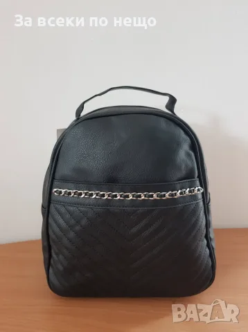 Дамска Черна Кожена Раница Код SG Bags15
