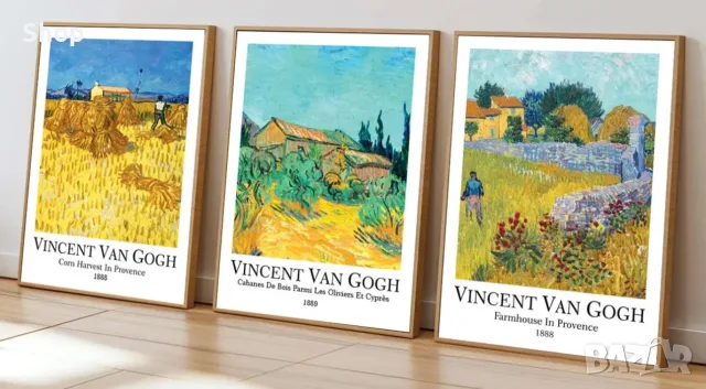 Картина на Van Gogh с дървена рамка 