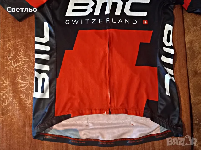 Джърси BMC Switzerland Shimano Вело екип тениска, снимка 4 - Спортни дрехи, екипи - 55338345