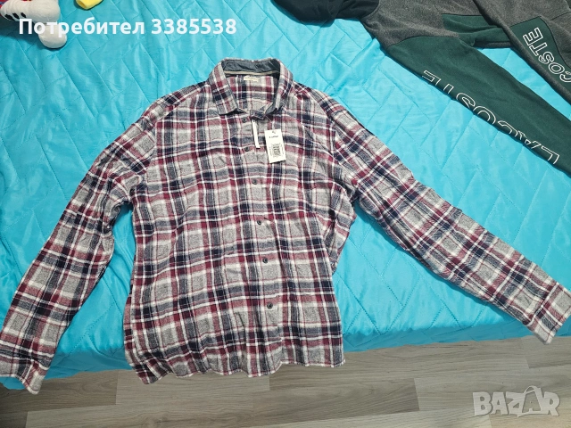 Спортни екипи Nike и Lacoste и карирана риза, снимка 5 - Спортни дрехи, екипи - 54990126