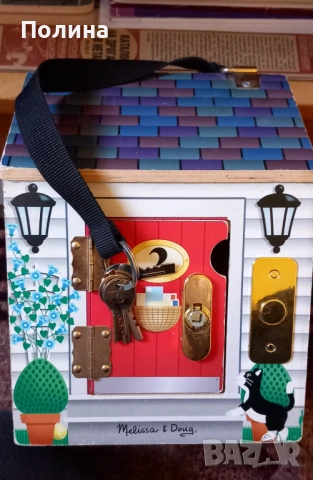 Melissa and Doug - Дървена къщичка със звънец на вратите, снимка 2 - Образователни игри - 54462792