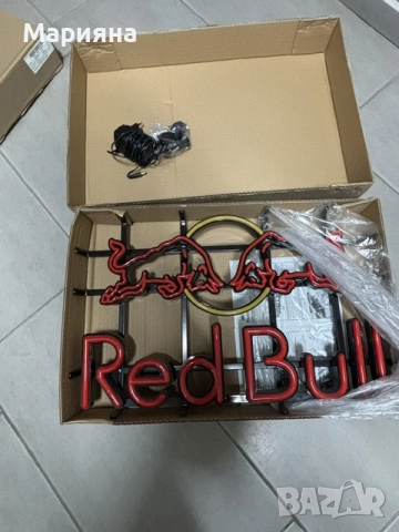 Оригинална Red Bull неонова рекламна табела