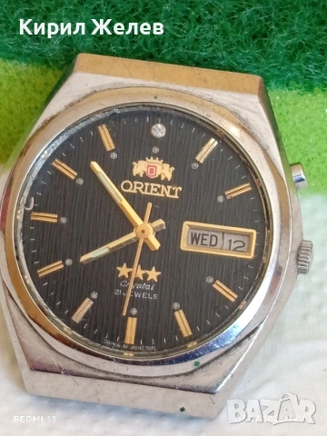 Колекционерски часовник ORIENT CRYSTAL работи много красив 36643, снимка 4 - Мъжки - 55187204